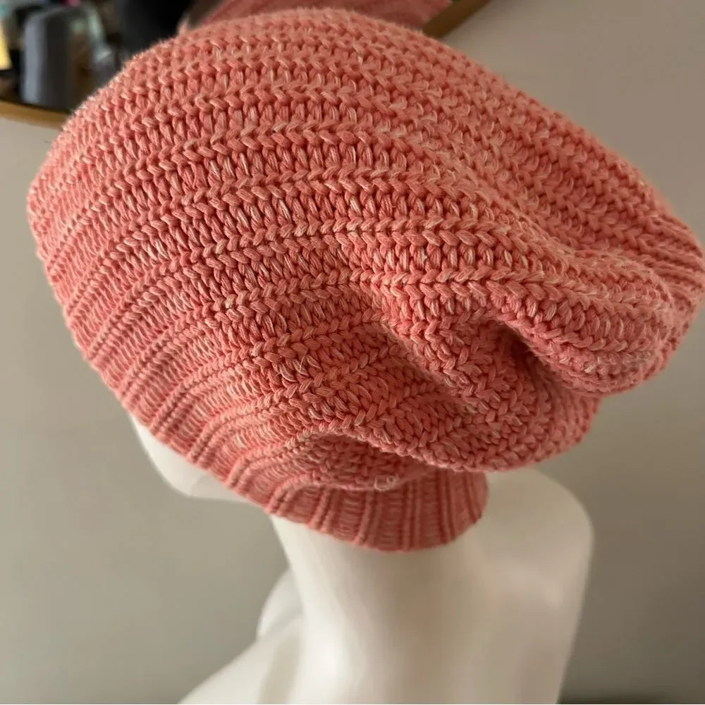 Love Your Melon peachy pink slouch hat